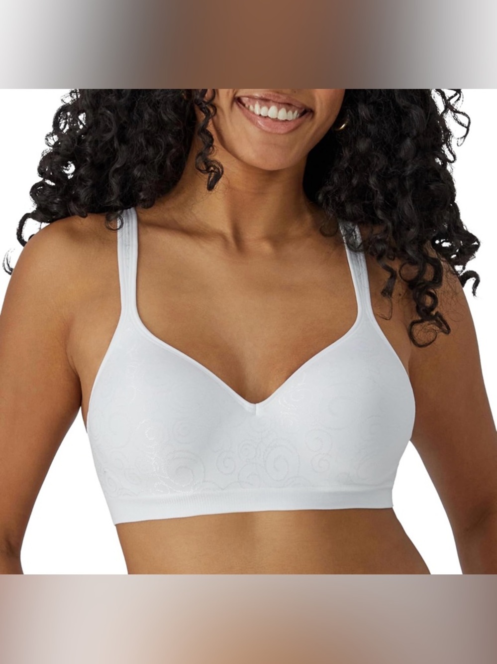 Bali Women's Comfort Revolution Shaping Wireless Smoothing Bra 40DD in White